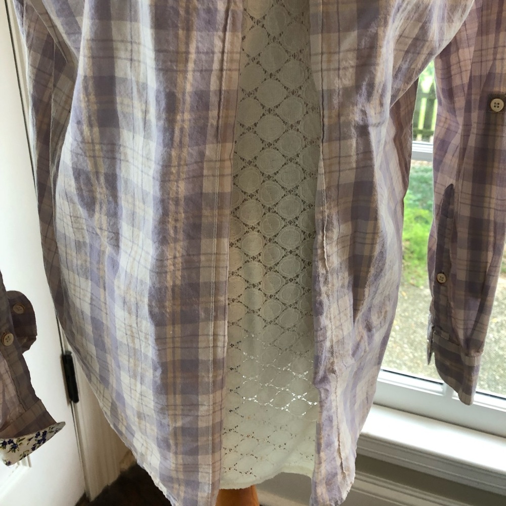 Anthropologie Isabella Sinclair Susanna button down sz M - Picture 5 of 7